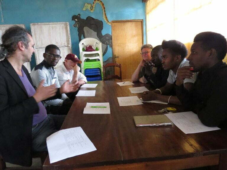 Congo Goma meeting with teachers